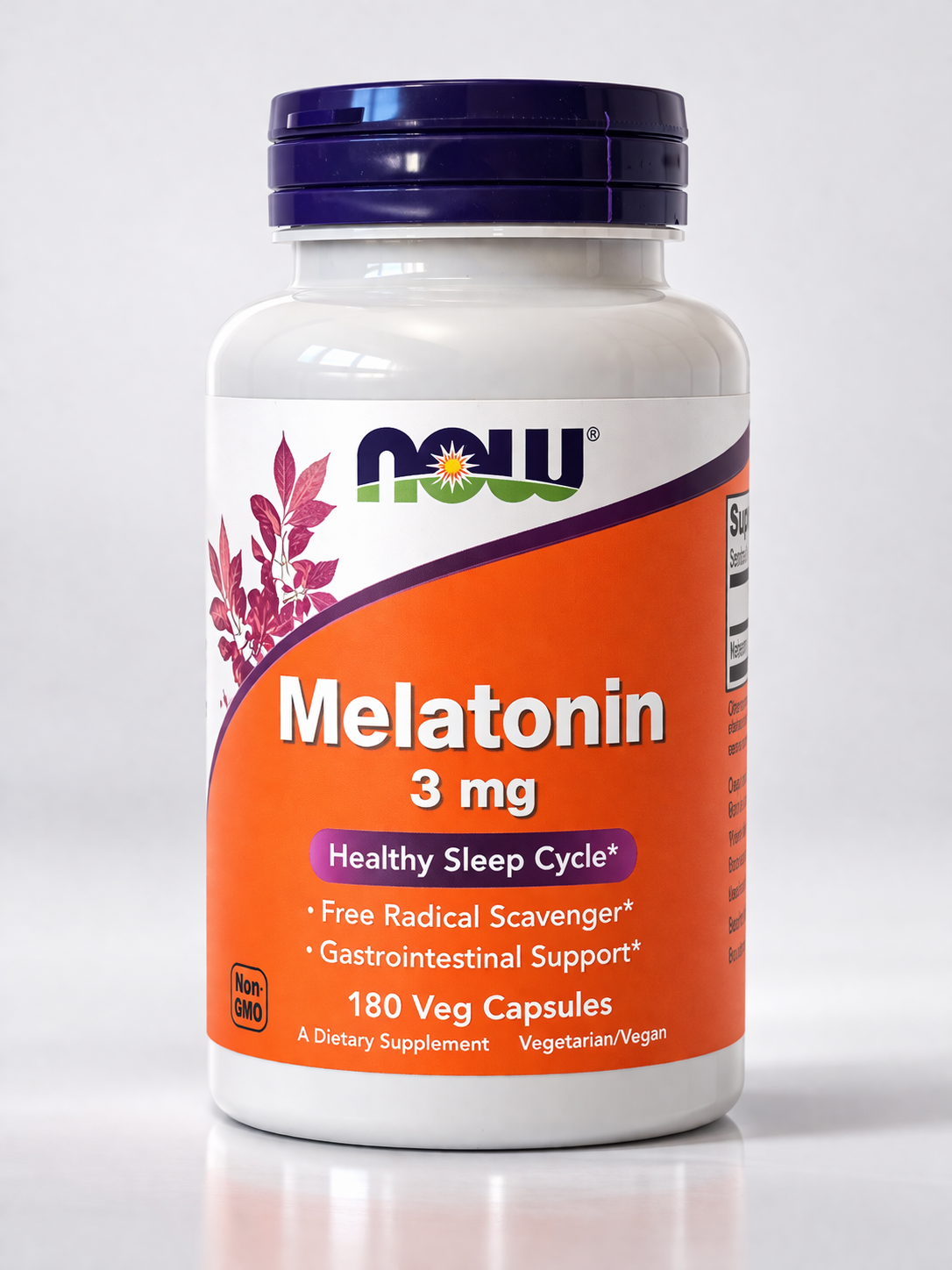 NOW Foods Melatonin 3mg – 180 Capsules
