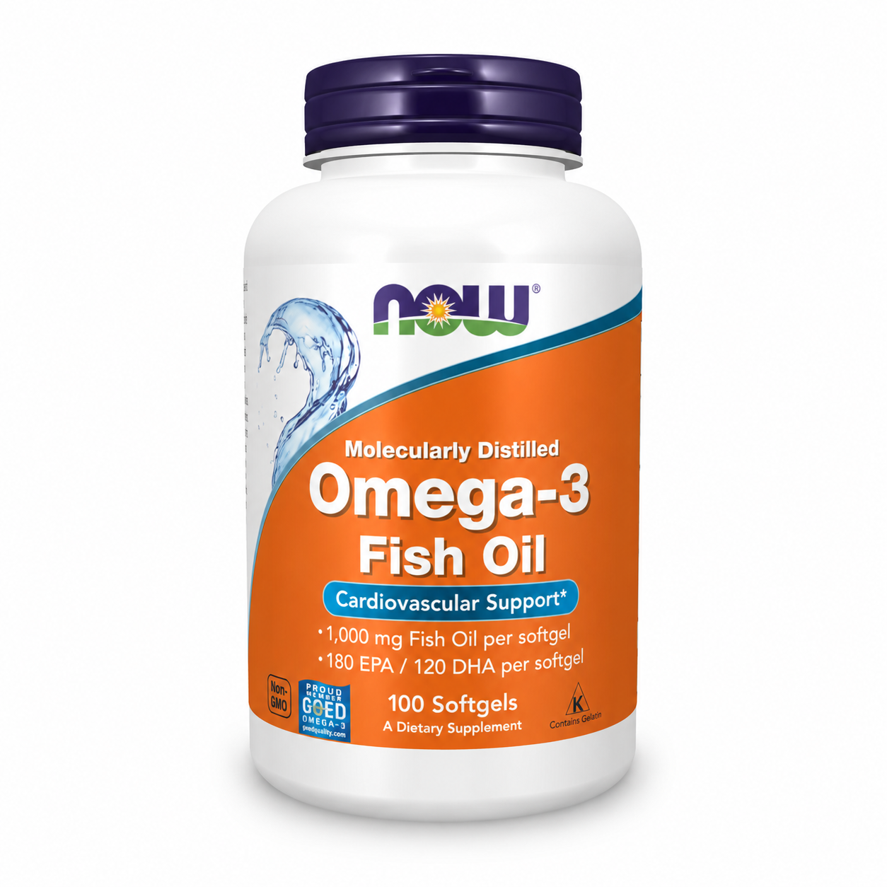NOW Foods Omega-3 Fish Oil 1000 mg – 100 Softgels
